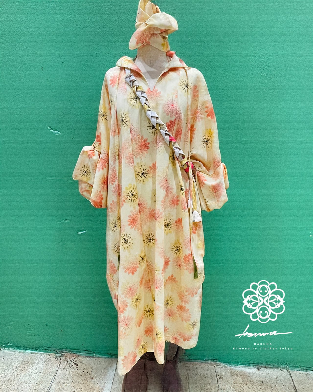 One-piece dress | HARUNA Kimono Re Clothes.Tokyo NADRE Vintage