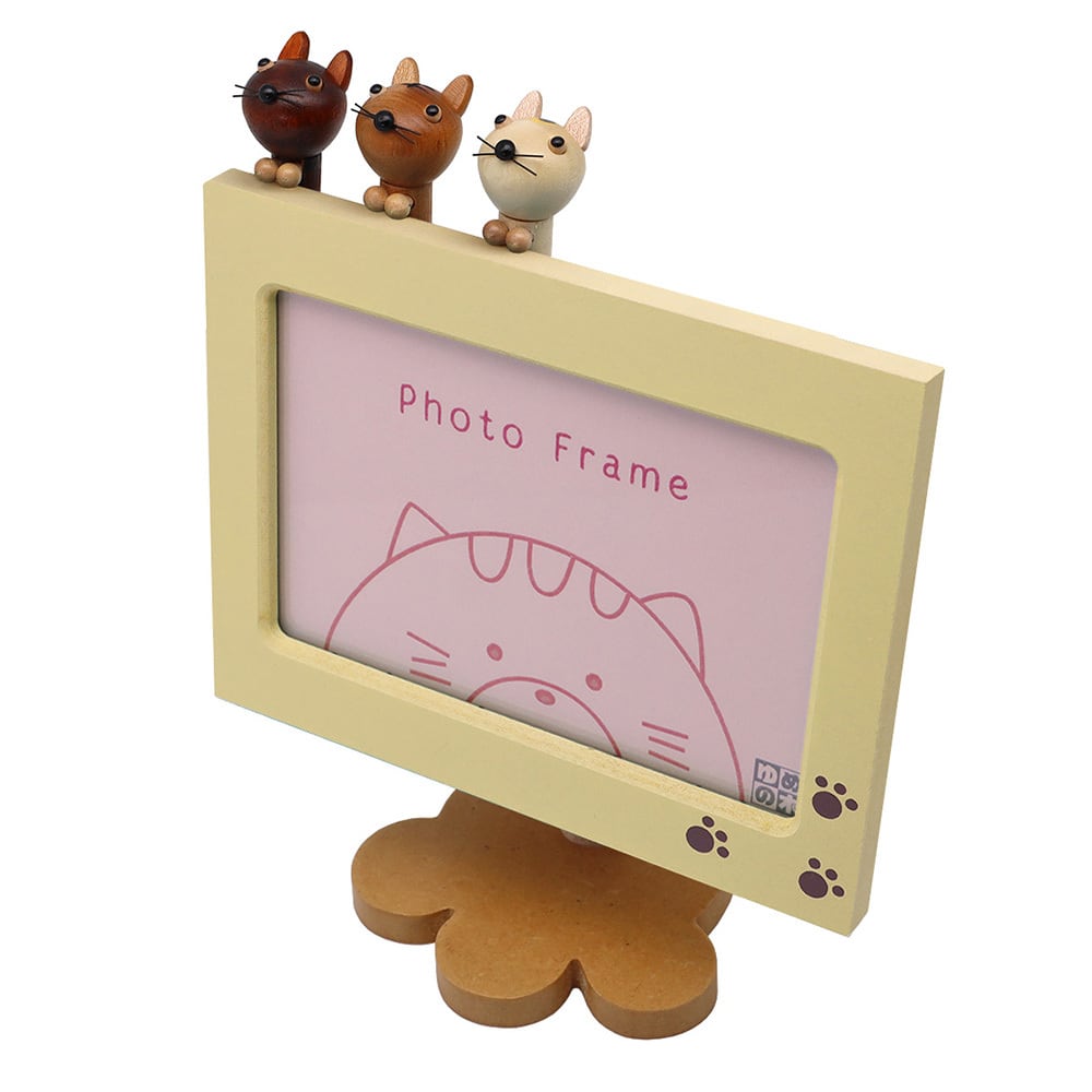 アクションフォトフレーム 猫（18弁） | オルゴールショップ「ゆめの木」