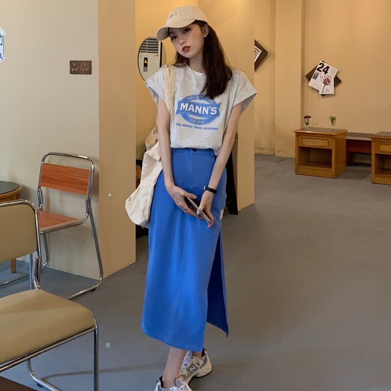 レッドTシャツ サマールーズカジュアルトップス 夏物 モンロー36257621429