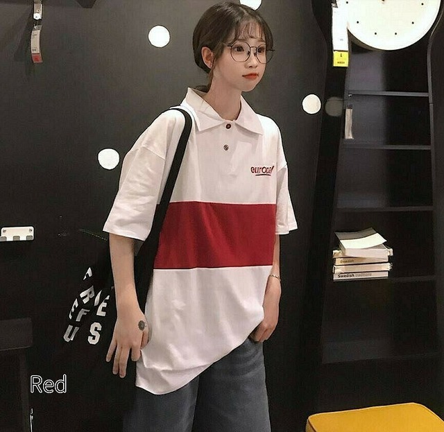 ポロシャツ レディース 半袖 ボーダー 切り替え カジュアル ファッション スポーツウェア かわいい おしゃれ きれいめ 全8色 Uki Uki