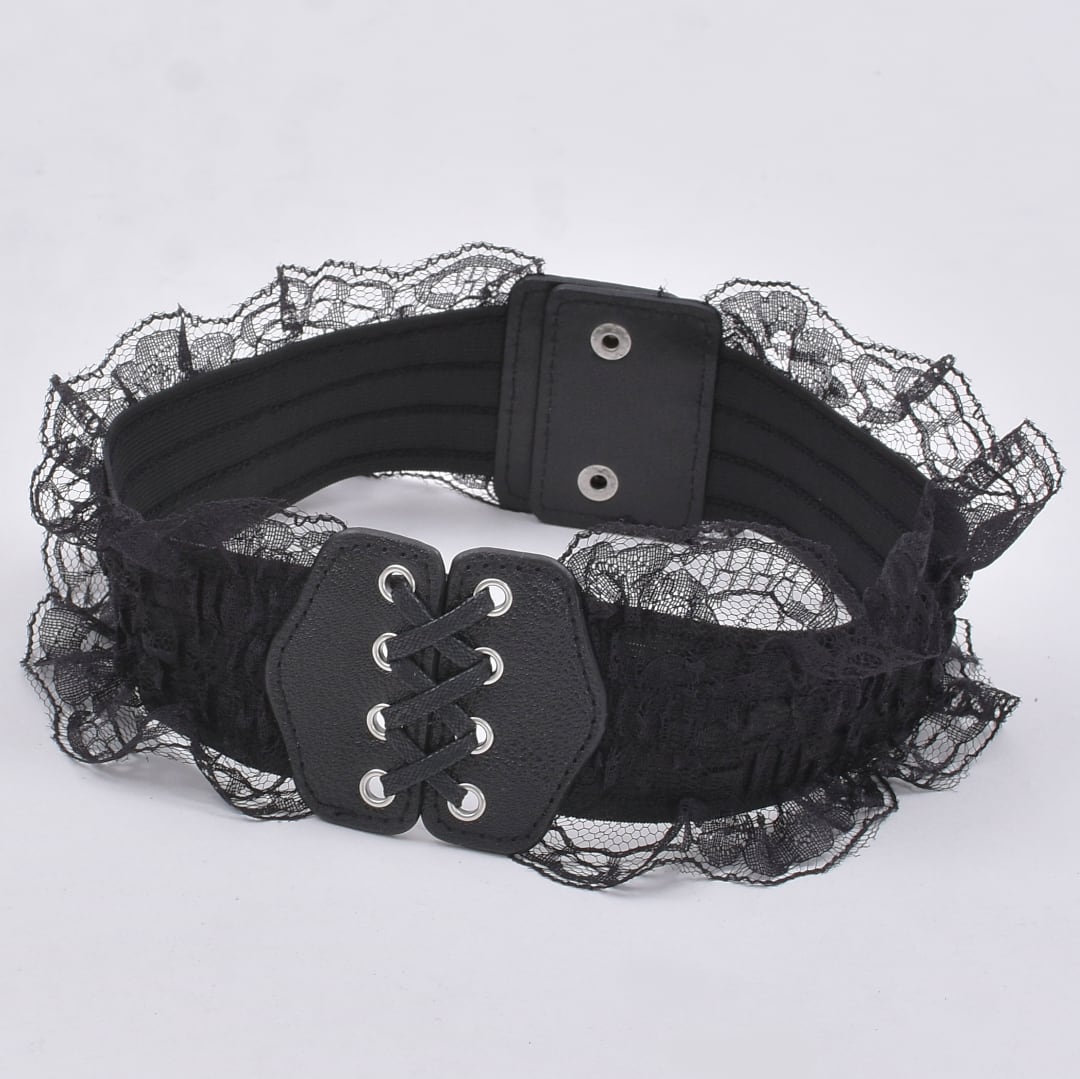 ブラックレースウエストベルト | VOLCAN&APHRODITE