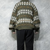 S&W embroidery design acryl wool knit