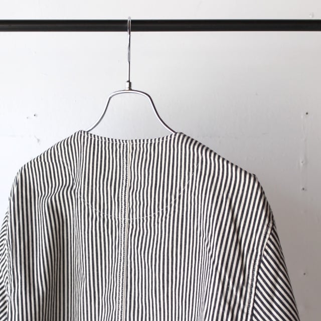 HARVESTY ヒッコリーノーカラーアトリエジャケット No Collar Atelier