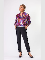 プリントブラウス(HARTFORD)