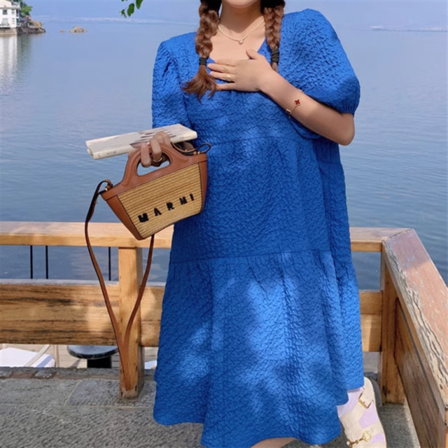 バルーンスリーブティアードワンピース　10807