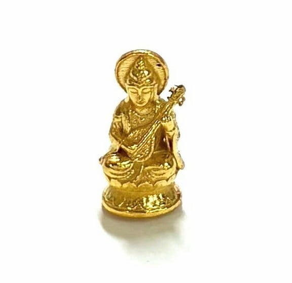 純金 約1g 弁財天像 バージョン3 指先サイズの芸術品【RNP01027