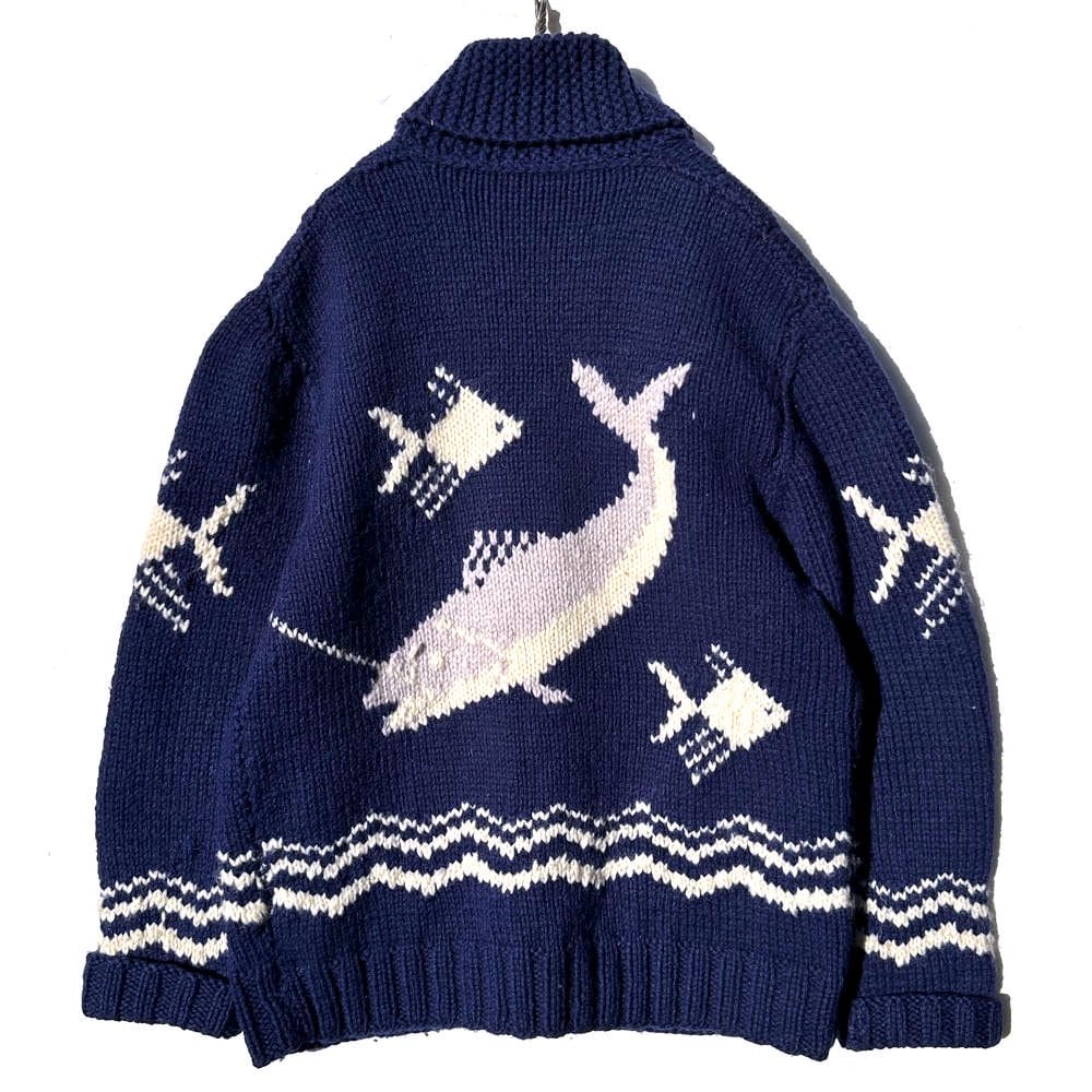 Vintage Cowichan Sweater Killer Whale [1960s-] Vintage Cowichan