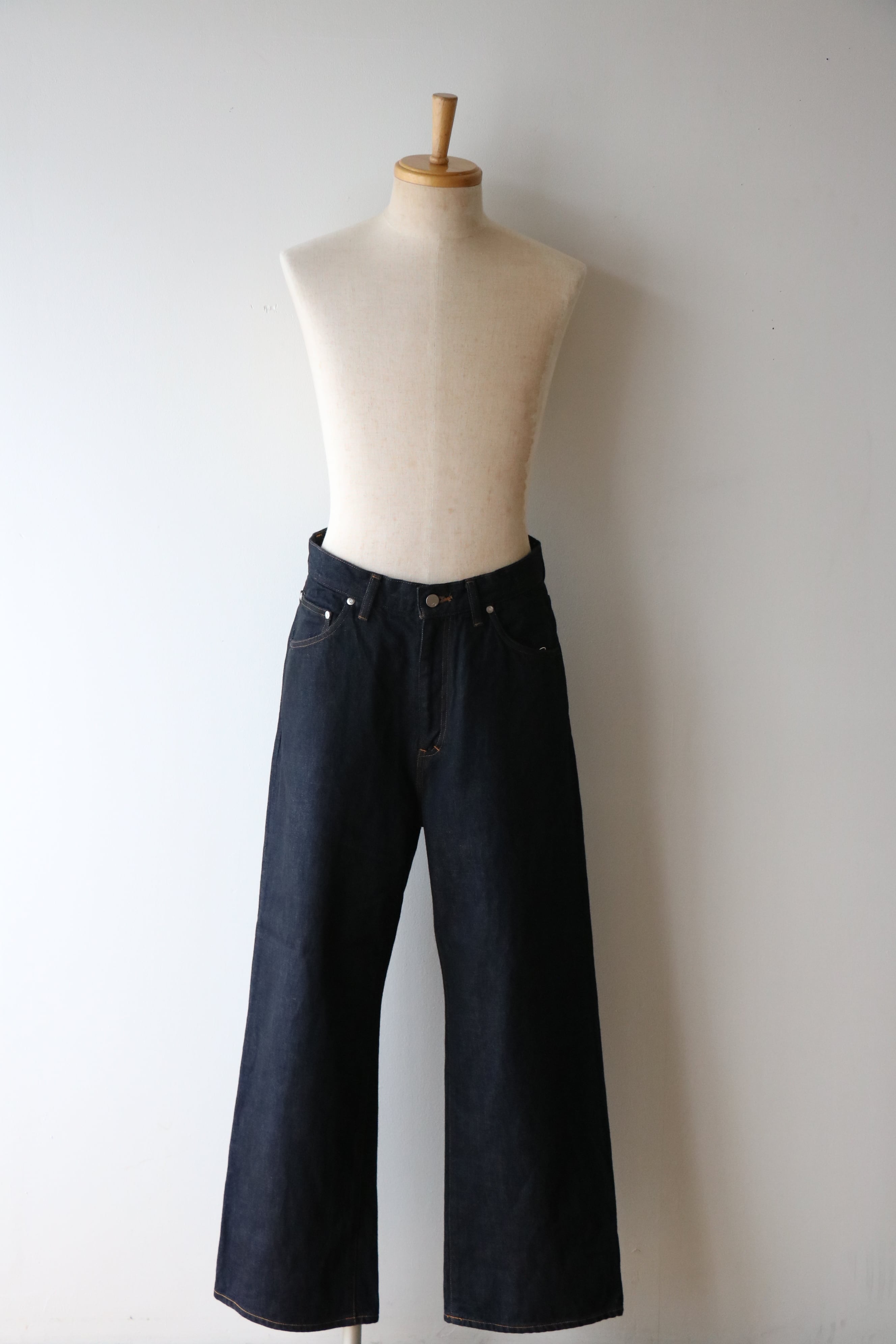 ANCELLM #01 ワンウォッシュ ストレートデニムパンツ Ancellm -#08 SELVEDGE MIDDLE STRAIGHT 5P DENIM PANTS OW- / ANC-#08