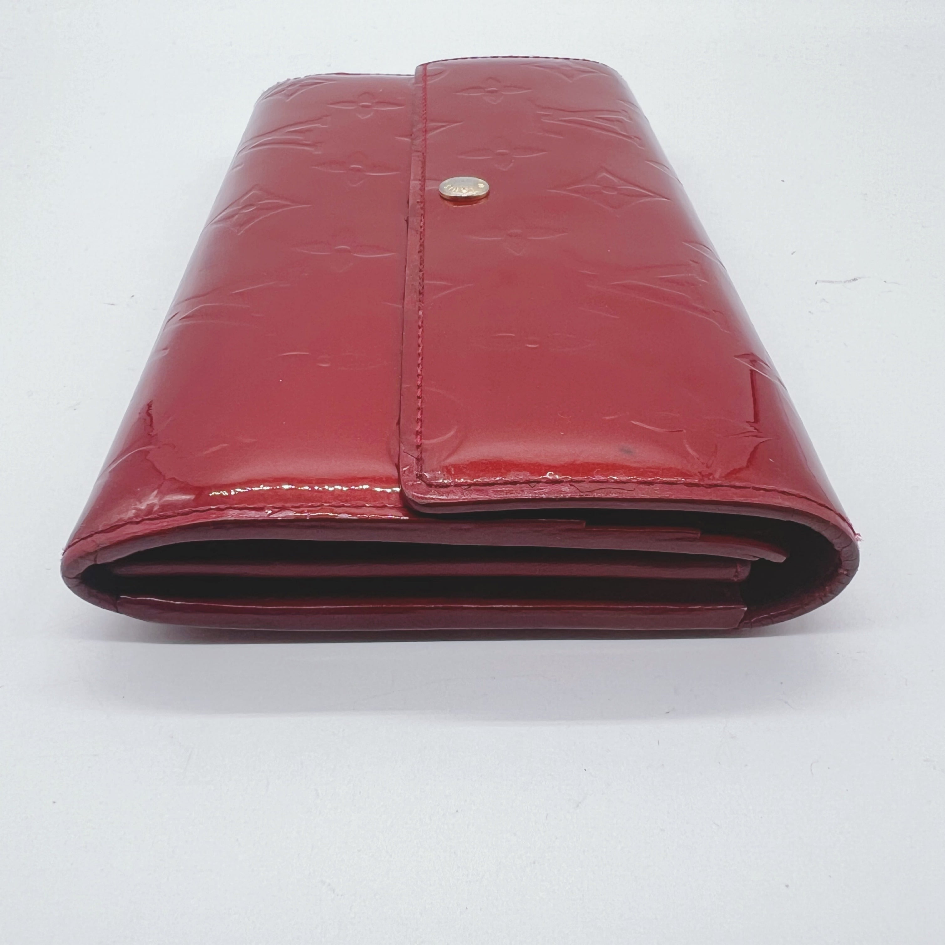 LouisVuitton】ヴィトン ヴェルニ ポシェット ポルト モネ クレディ 長