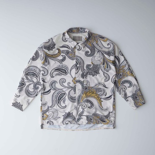 CURLY&Co./RECYCLE TRICOT FRONT DOLMAN SLEEVE SHIRTS -paisley-