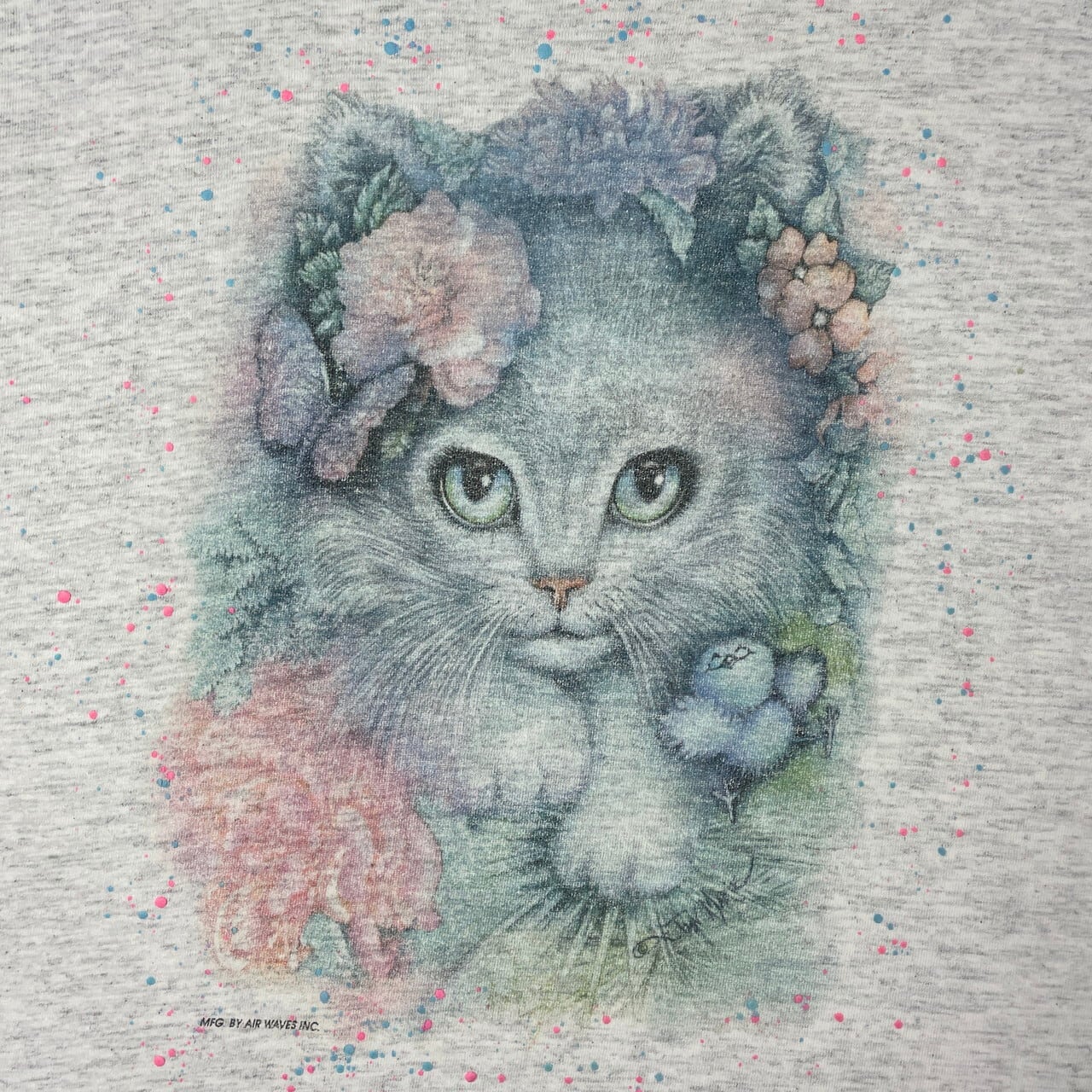 90s ビンテージ 猫 アニマル Tシャツ アート 動物 Tシャツ