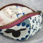 shell pouch white + gray