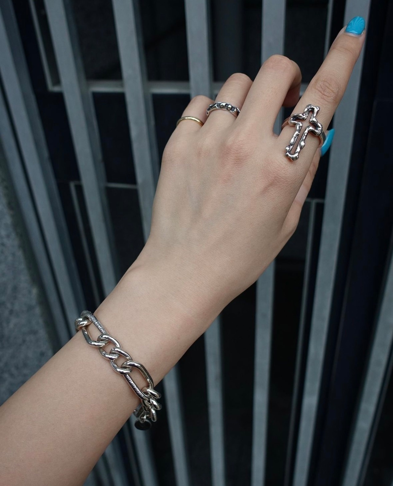 GODSIZE® FIGARO CHAIN BRACELET / ゴッドサイズ® フィガロチェーンブレスレット