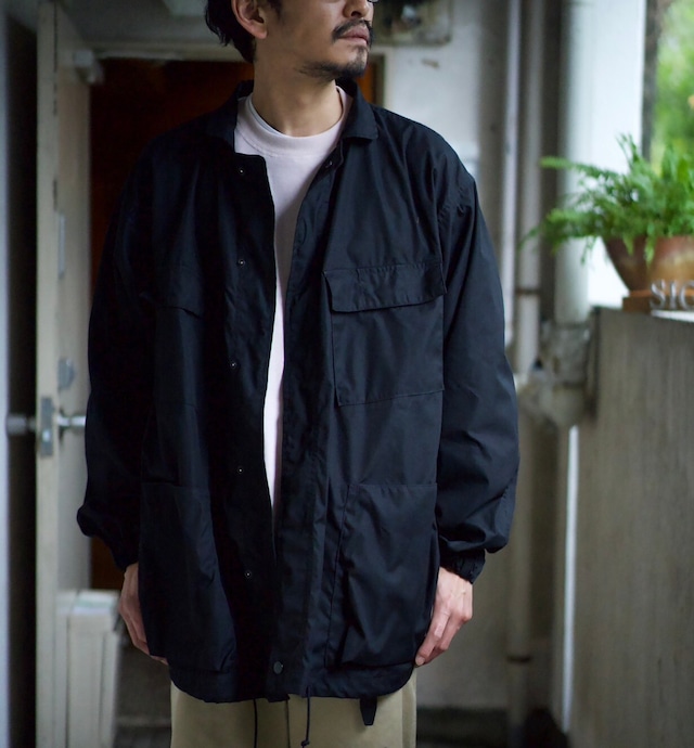 SASSAFRAS(ササフラス) / Digs Crew Protective Jacket Cotton Nylon Weather-Black- (SF-)