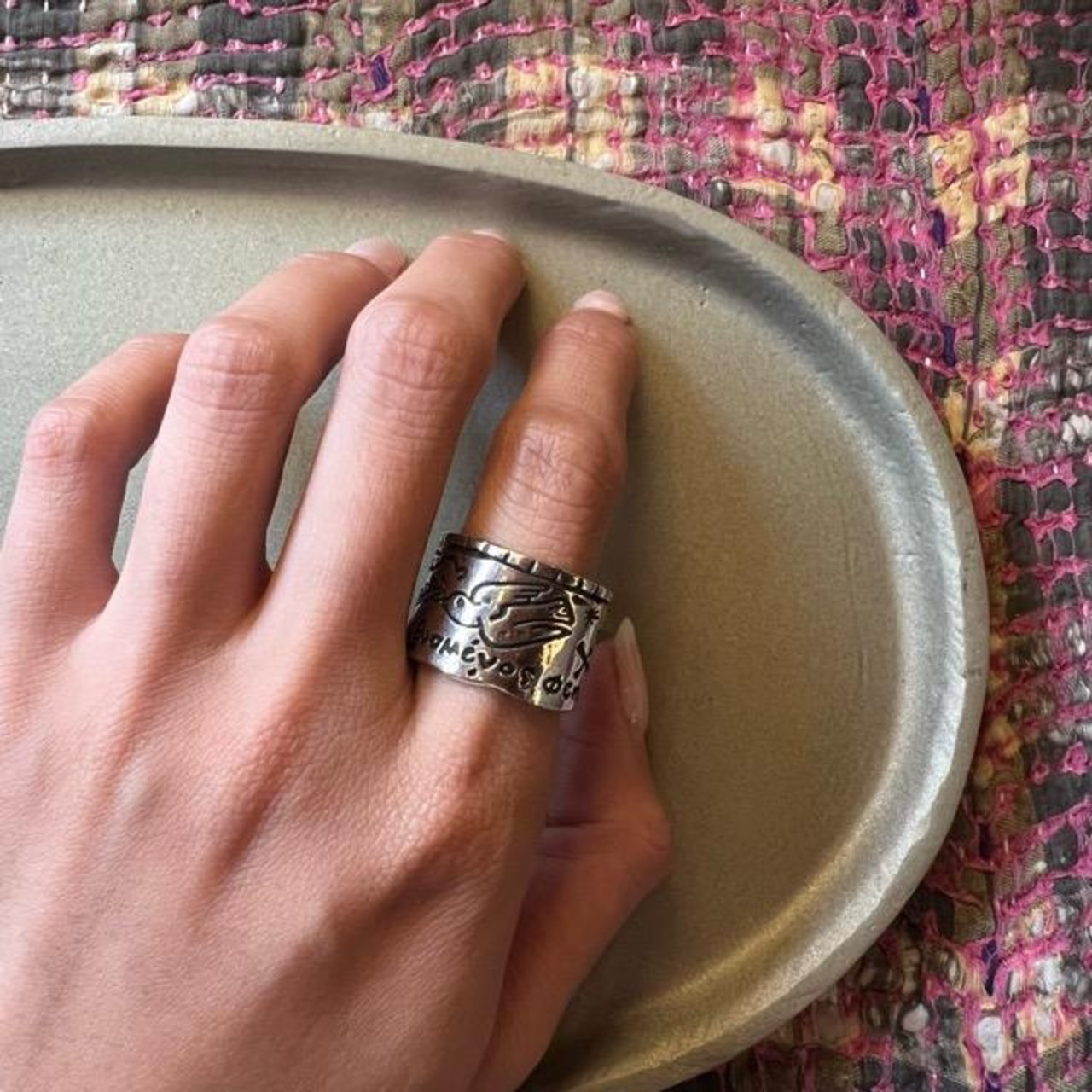 TOPANGA Jewelry Wide Pattern Ring　Size 12 13 ワイドパターンリング　指輪　リング　プレゼント