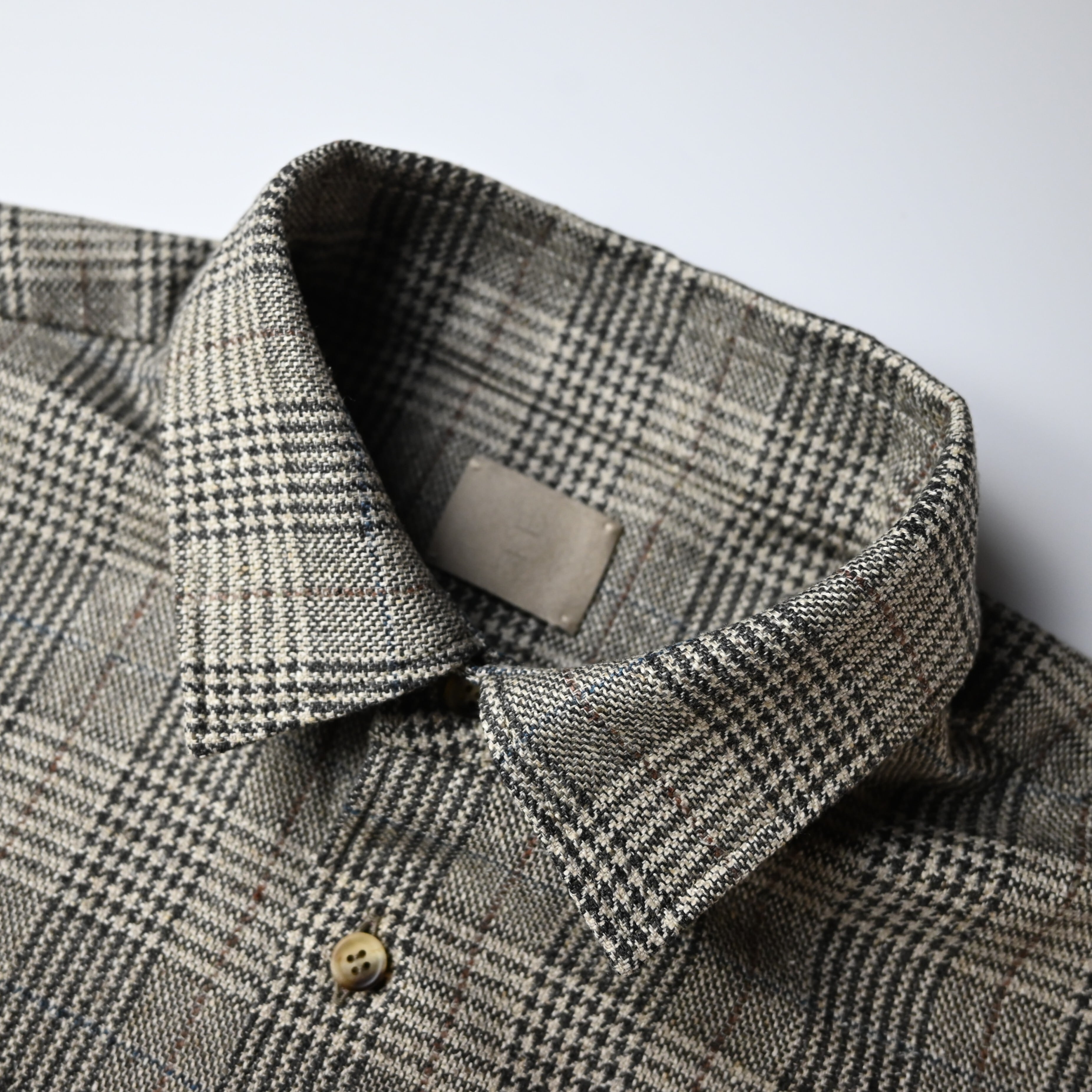 山内 / ネップシルクウール・オープンカラーシャツ | GANKO