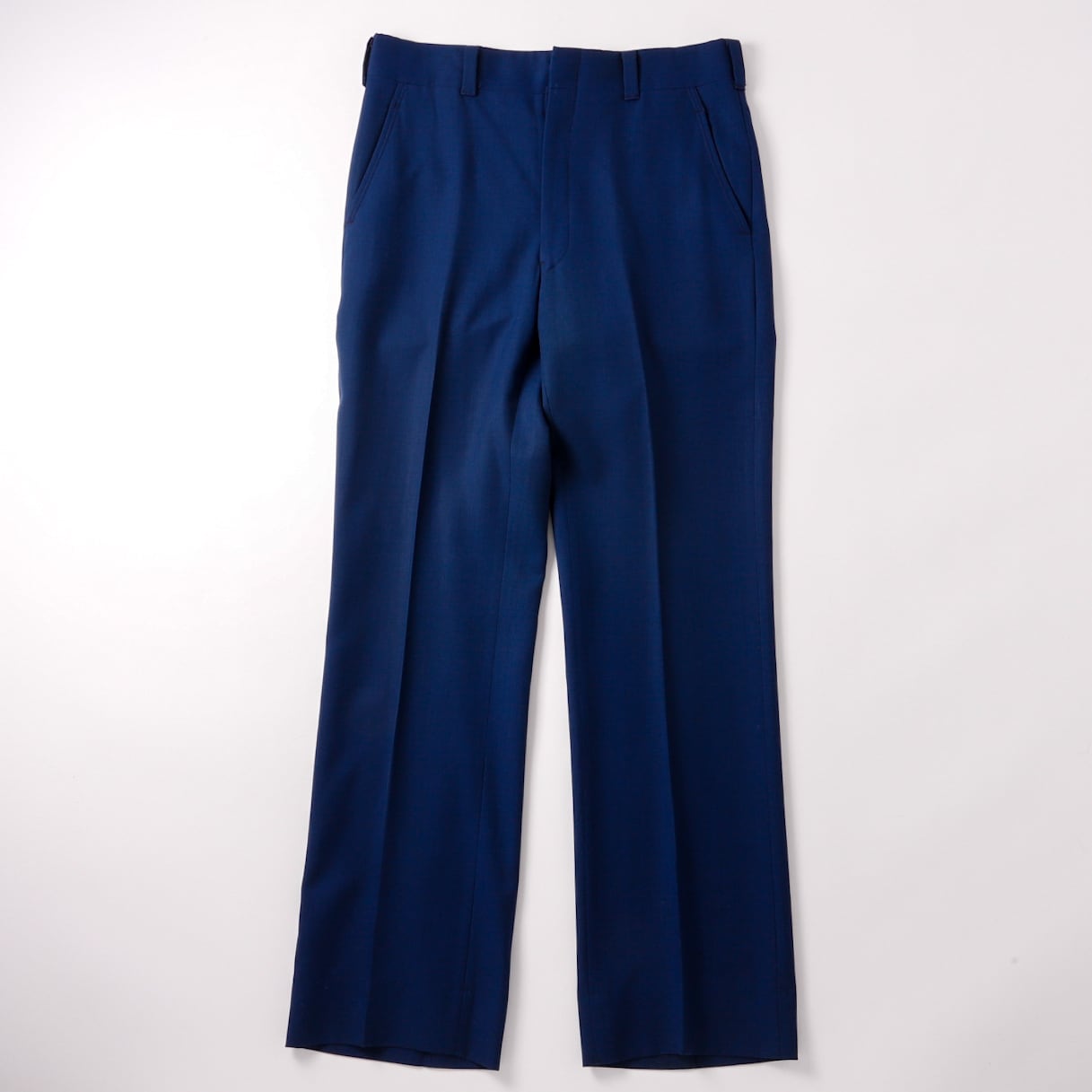 極美品】70s special vintage wool slacks pants W35 blue made in USA
