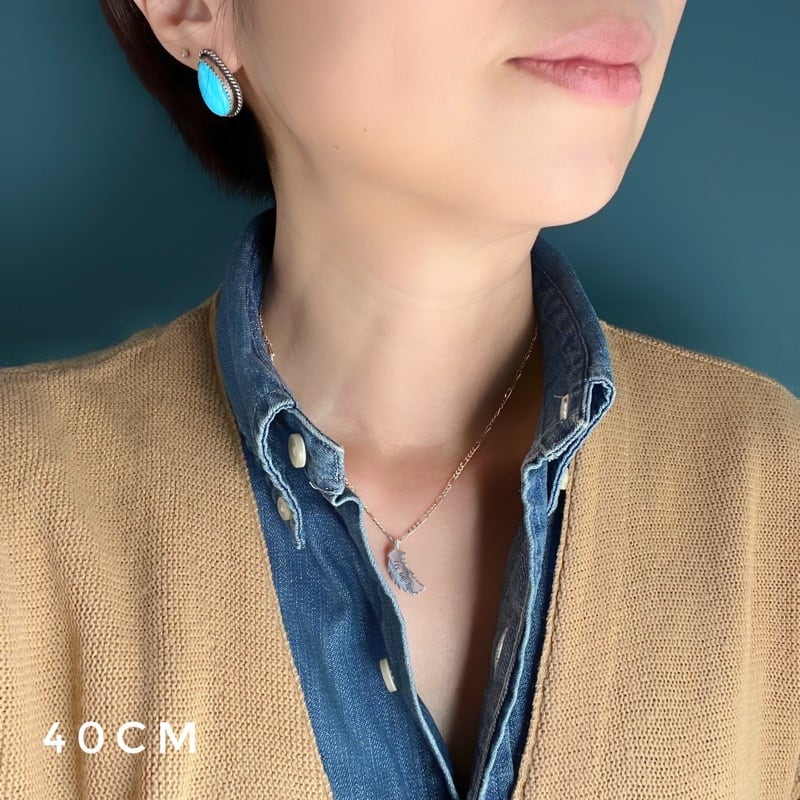 Indian Jewelry 》キングマン ターコイズ ドロップ型 スタッドピアス