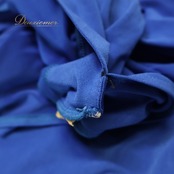 社交ダンス 衣装 トップス ブラウス ブルー系 チャコット Chacott 青 無地 レッスン 練習 伸縮 ストレッチ シンプル 長袖 鮮やか 上品 かわいい ダンス衣装