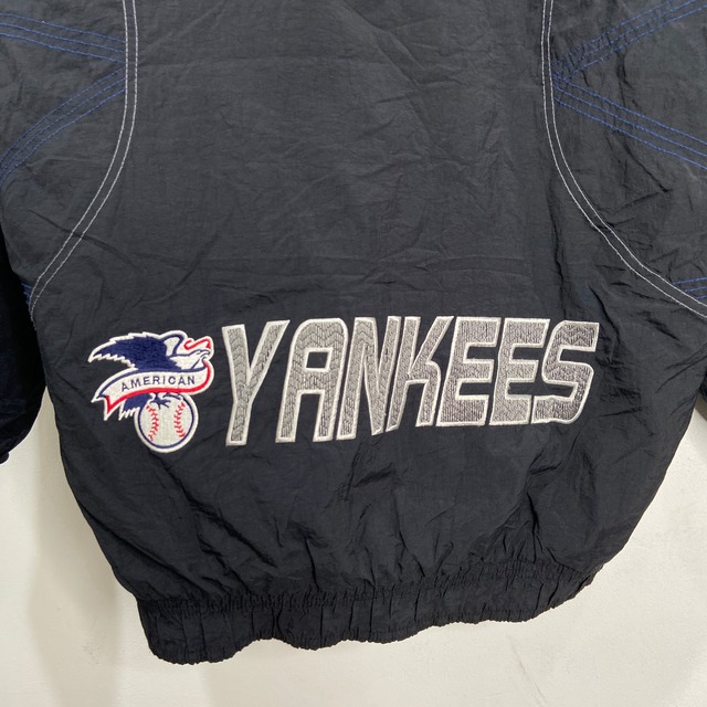『送料無料』STARTER MLB ニューヨークヤンキース　中綿ナイロンジャケット　ブラック