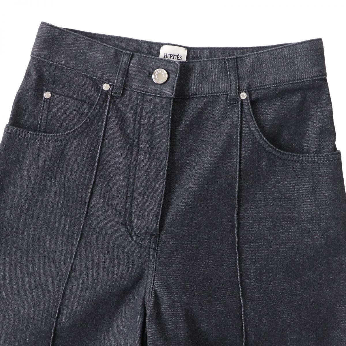 極美品 エルメス HERMES パンツ デニムパンツ ジーンズ セルビッチ 