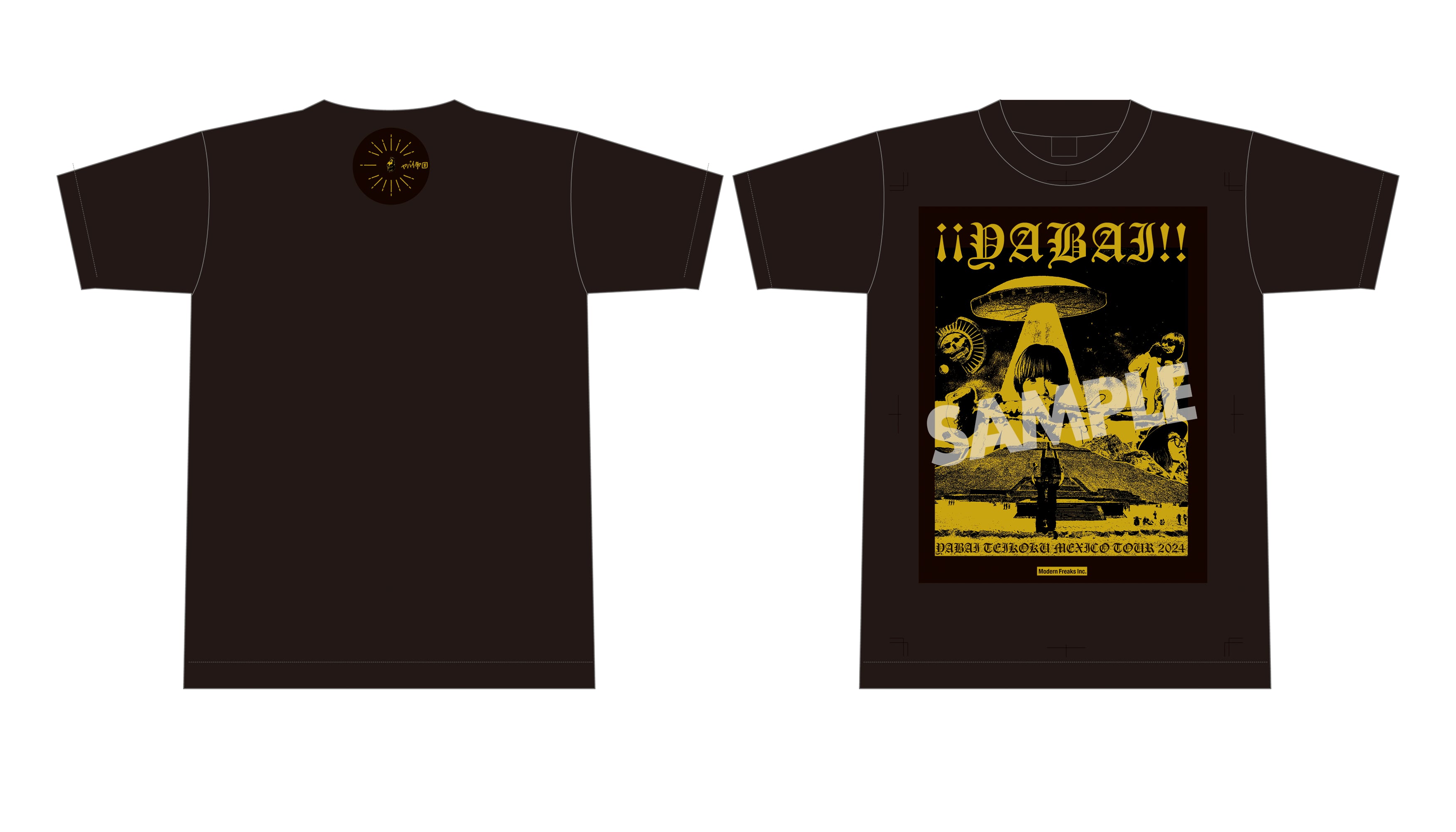 Modern Freaks 『角由紀子のヤバイ帝国』 Official Tシャツ 角由紀子のヤバイ帝国』 Official Tシャツ MANGA ver. / Naniwa