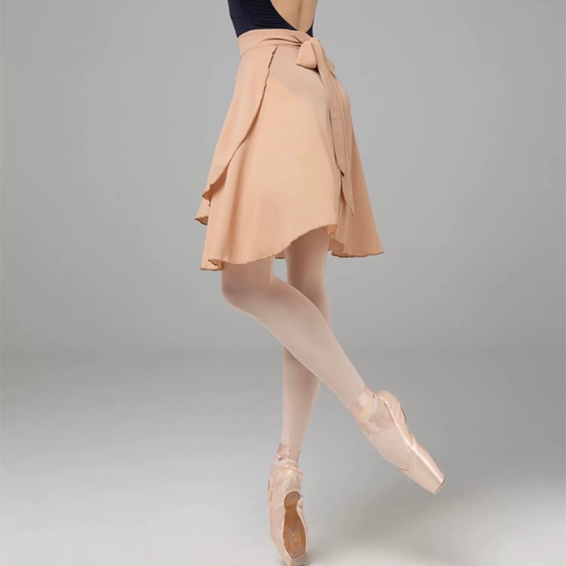 3色展開】バレエ 巻きスカート ラップスカート 膝丈 | be grlow