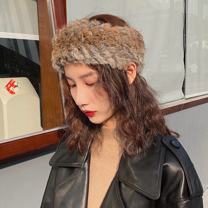 スタンダードヘアバンド オータムウィンターヴィンテージレッドファー レトロ 秋物 冬物 ヘアアクセサリー ビンテージ ブラック・アイド・ピーズ73435067303