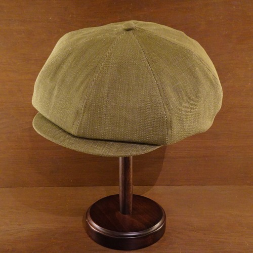 GM Casquette with Small Top Button（Green Denim）
