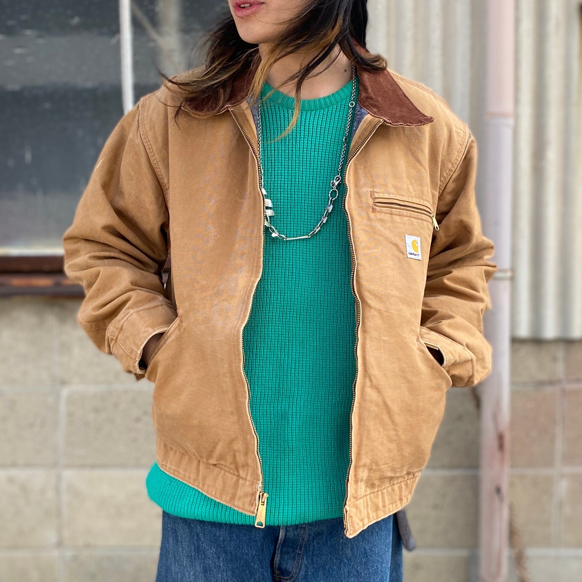 USA製 Carhartt カーハート デトロイトジャケット メンズXL相当 古着 