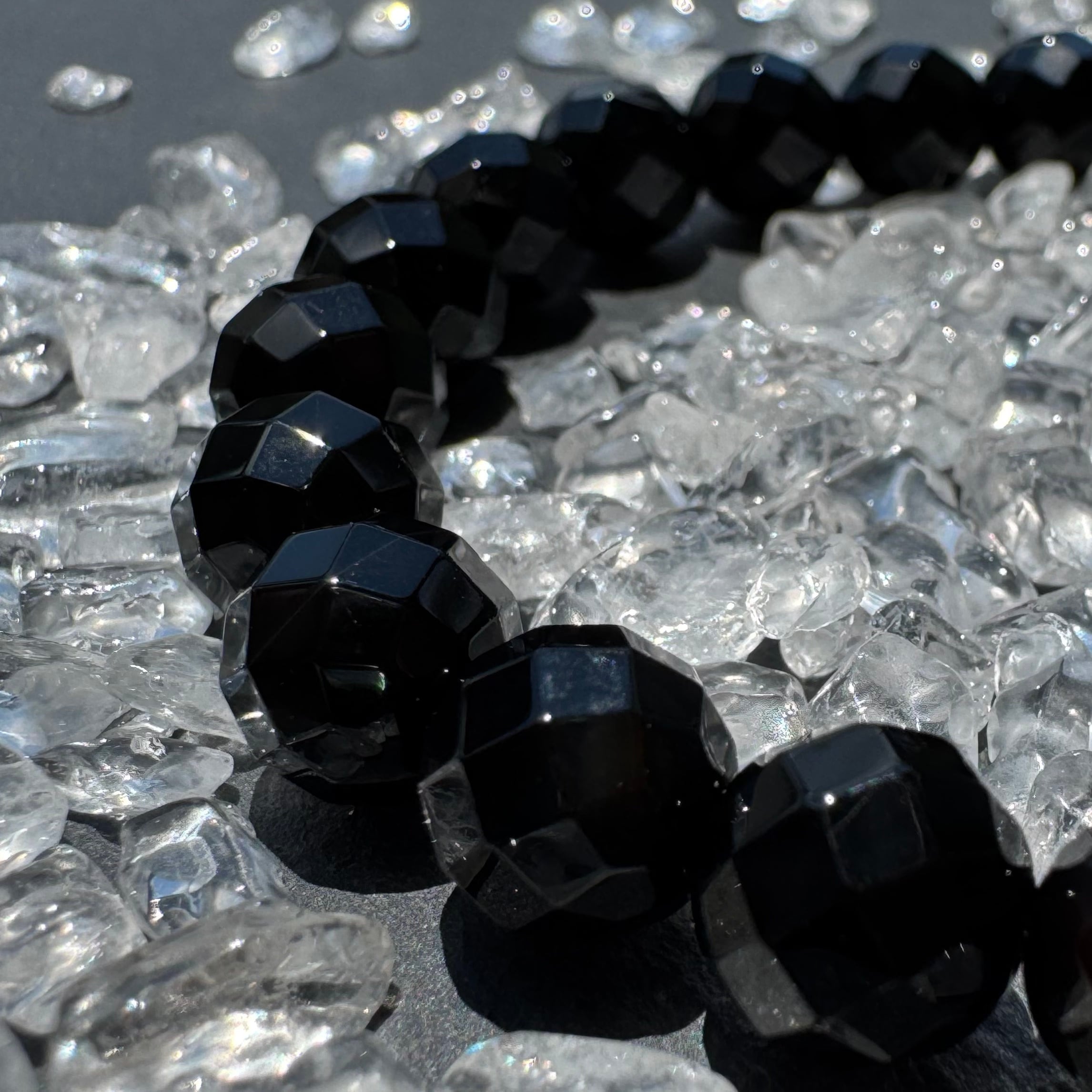 テラヘルツ鉱石 ブレスレット 64面カット 7.5mm パワーストーン