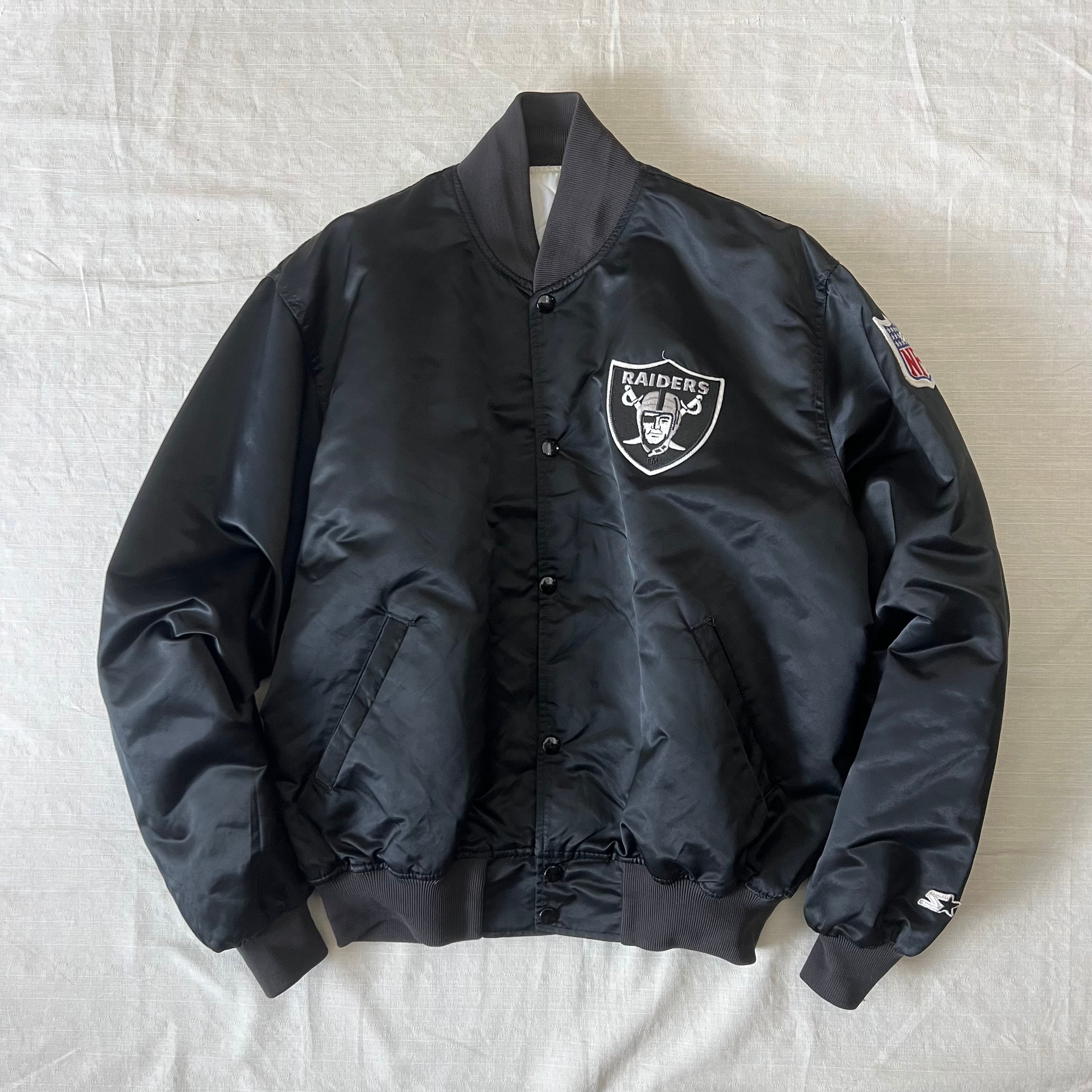 USA製 80’s~90’s STARTER/スターター ナイロンスタジャン レイダース NFL 古着 fc-1182