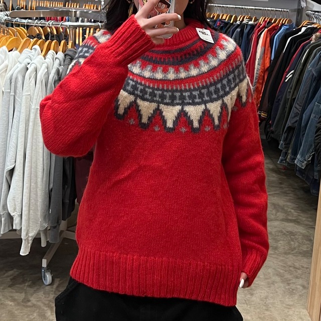 【Woolrich / ウールリッチ】柄ニット