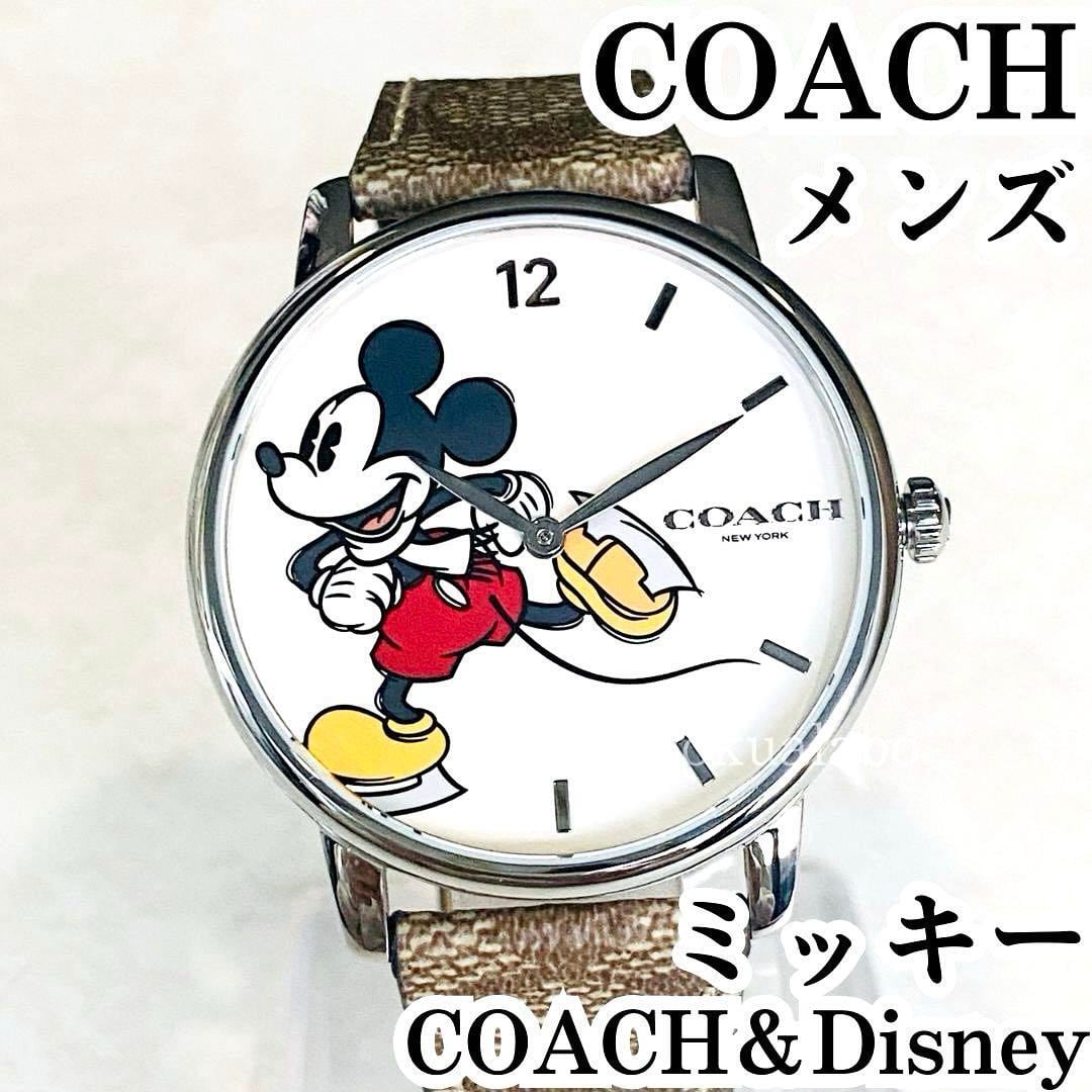 新品】COACHコーチメンズ/レディース腕時計クォーツミッキー