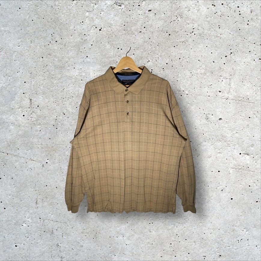 50's BLUE BELL print flannel shirt ブルーベル オープンカラーシャツ