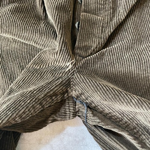 60s フレンチワーク 細畝コーデュロイ ブラウン パンツ W33 詳細写真4