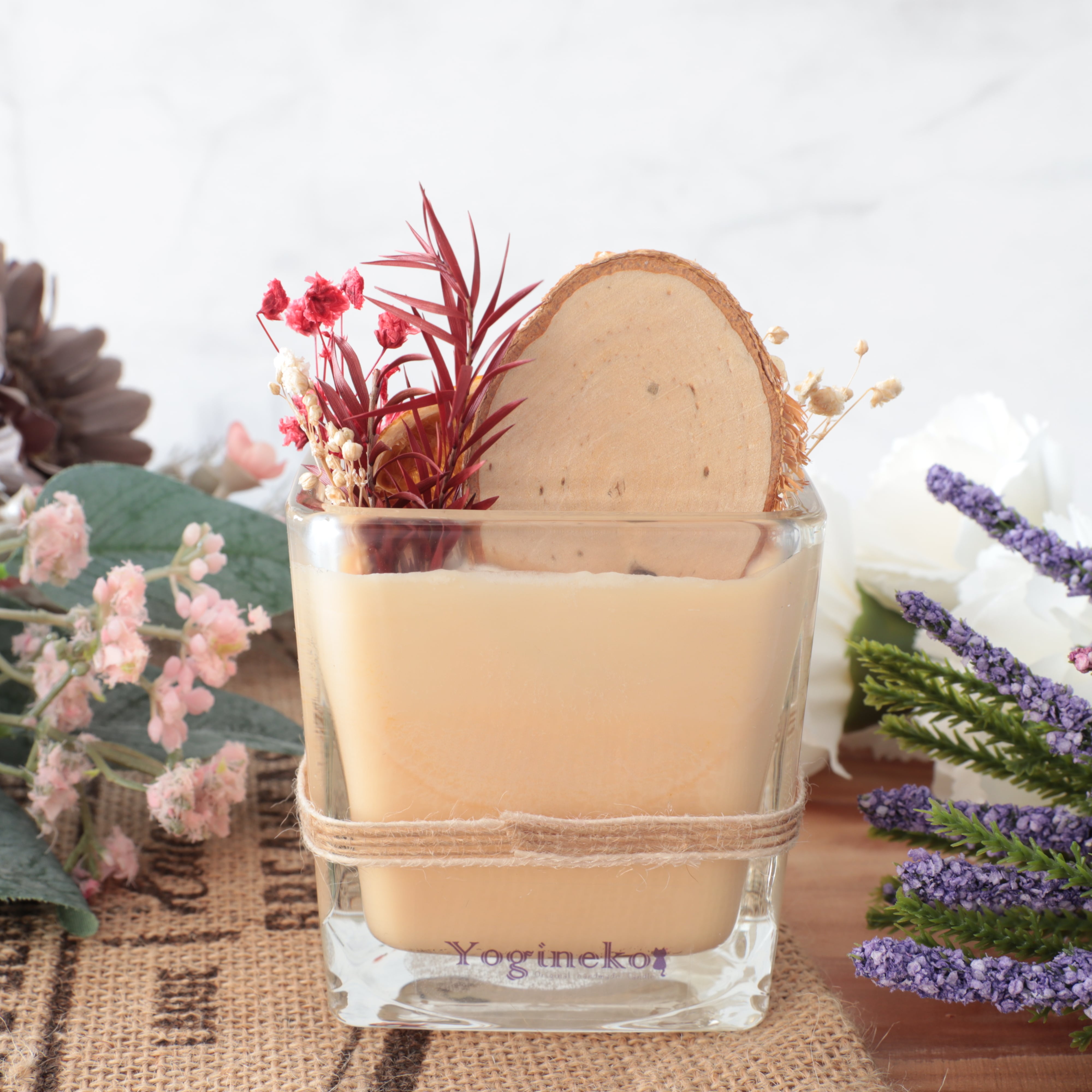 アロマ ボタニカル 木芯 キャンドル スイートオレンジ | yogineko