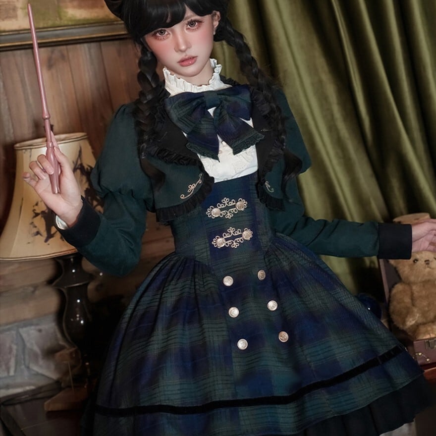 クラシカルロリィタ ショートジャケット 学園風 森ガール 秋冬 PUJI