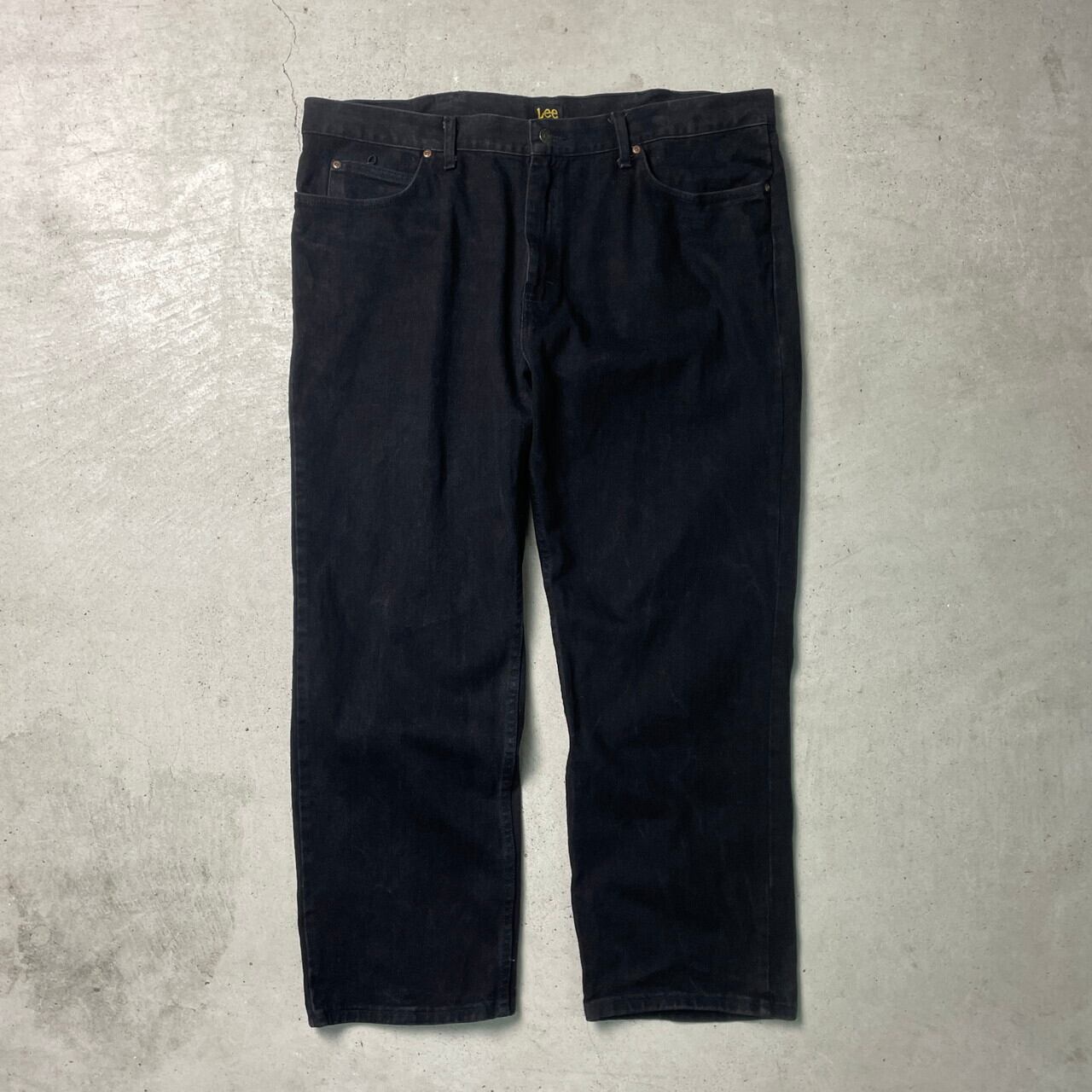 00年代 Lee リー ブラックデニムパンツ RELAXED FIT テーパード メンズ