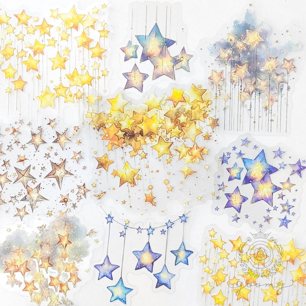 フレークシール Stars <S1391>