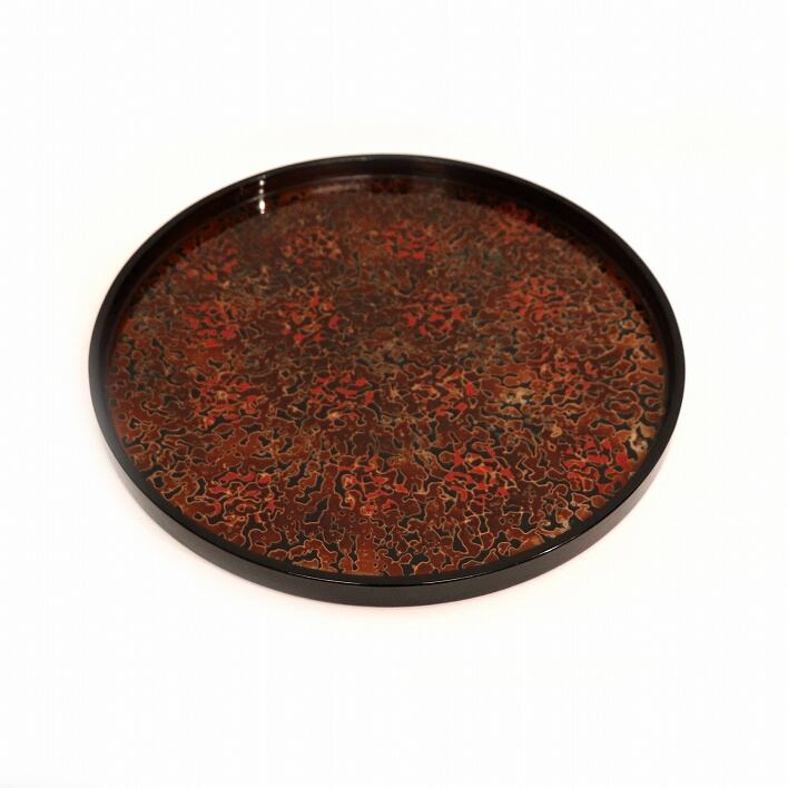 津軽塗お盆 むらた工芸 津軽 七々子塗 茶櫃 むらた工芸 ななこ塗 木製茶