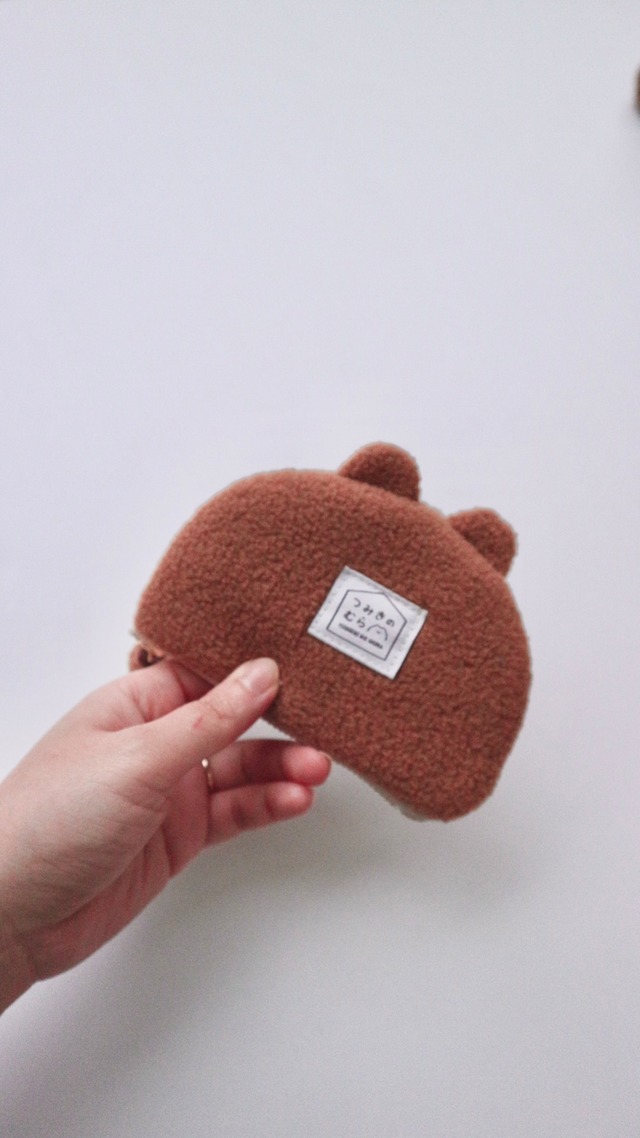 【2月30日発送予定】つみきのわぐまのかまぼこポーチ