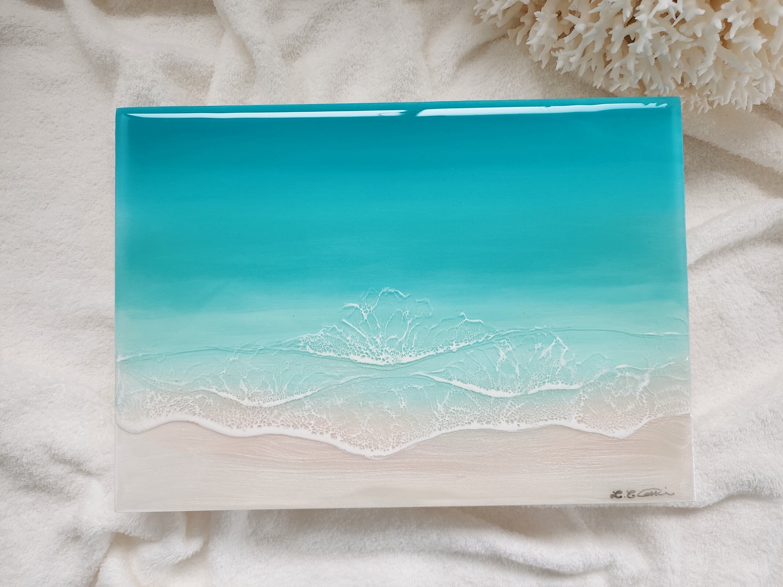 129.オーシャンレジンアート 3wave