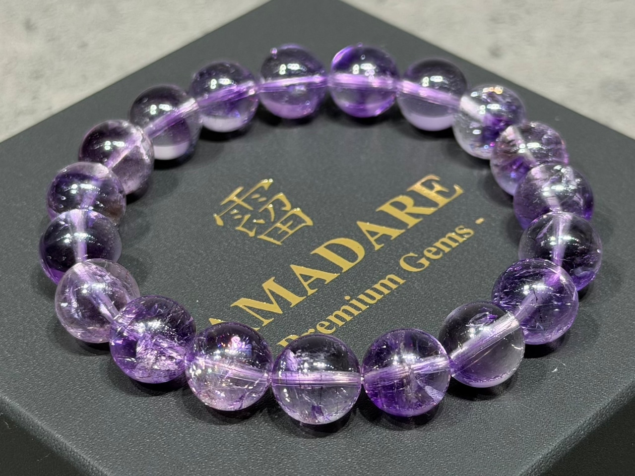No.2301-1 【S】アメジストスーパーセブンブレスレット