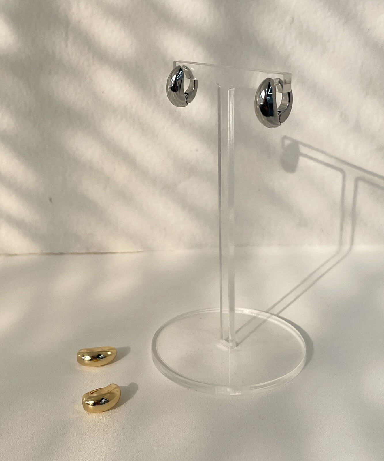 【SELECT】メタルぷっくりクリップイヤリング