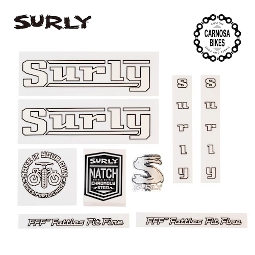 【SURLY】Pacer Decal Set  [パーサー デカールセット] White