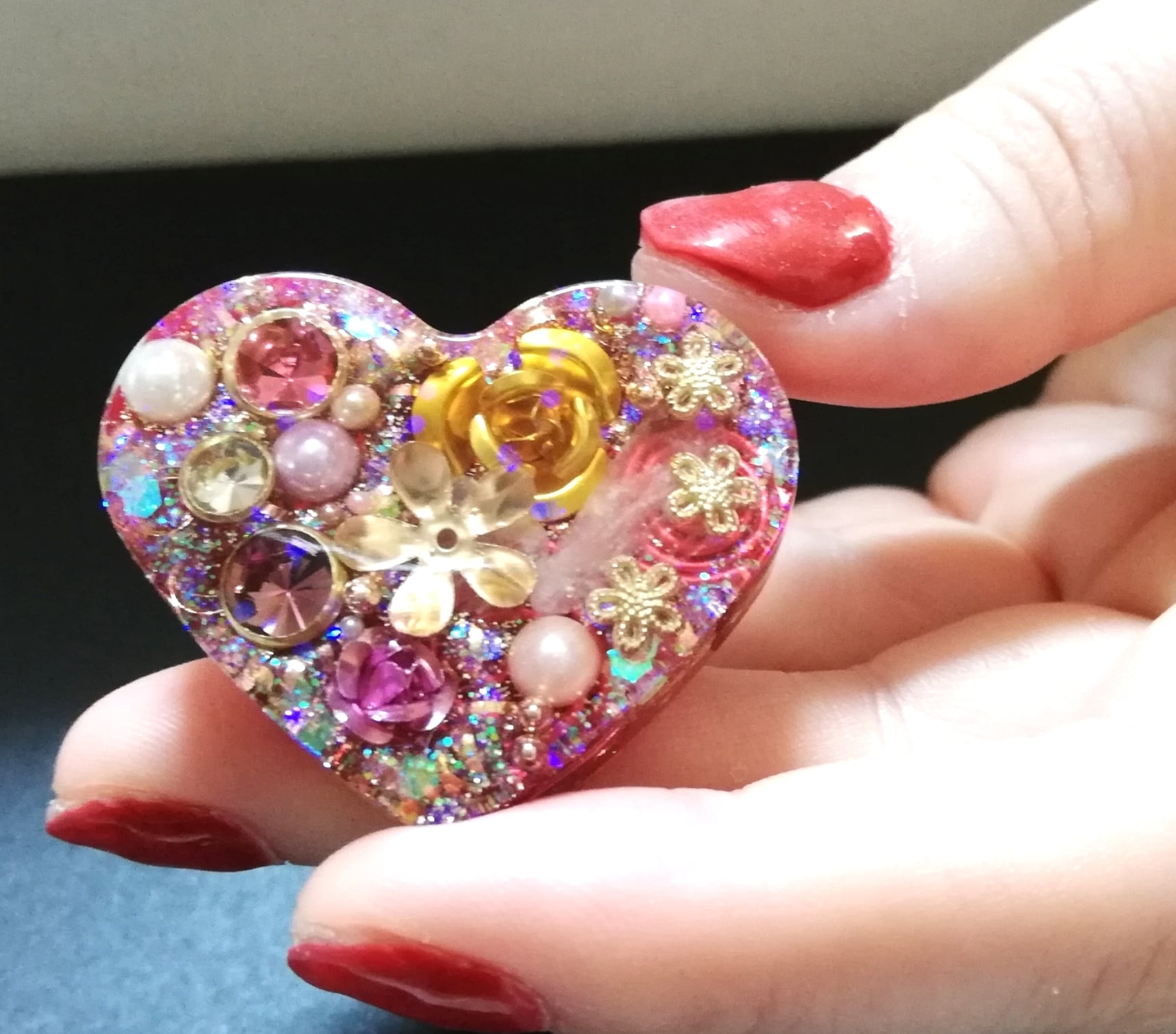 アクアマリン入り】ハート型オルゴナイト 【公式通販】