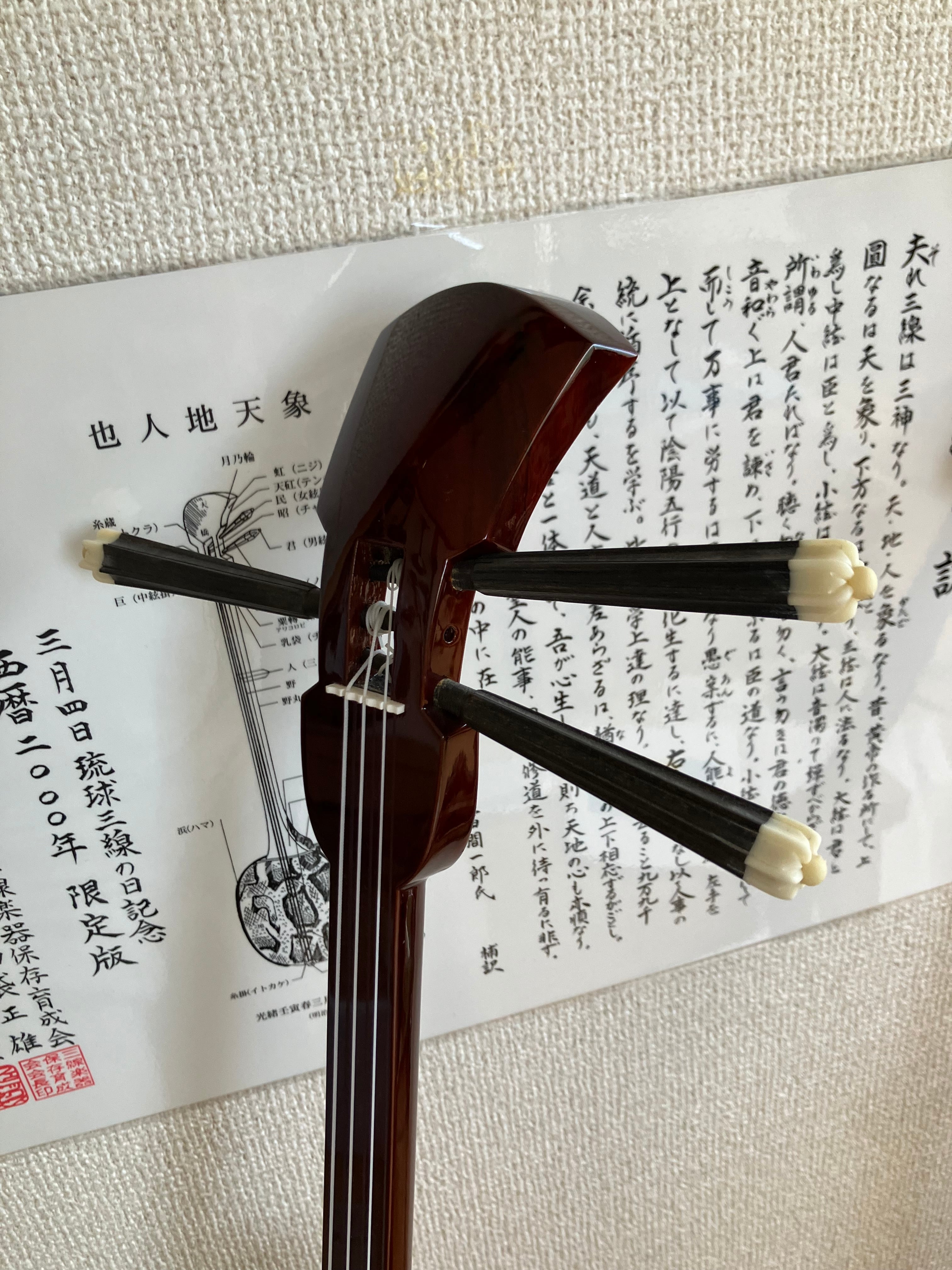 【新城工作所】 やんばる産ユシ木(実入り) 沖縄三線 本体 強化張り 名工 玉城盛善作 ヤンバルゆし木実入りマカビ スンチ仕上げ | クオレ