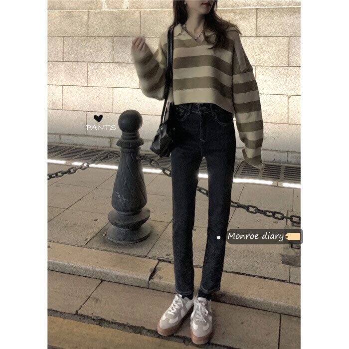 ジーンズ ブラックスリム モンロー56508383021