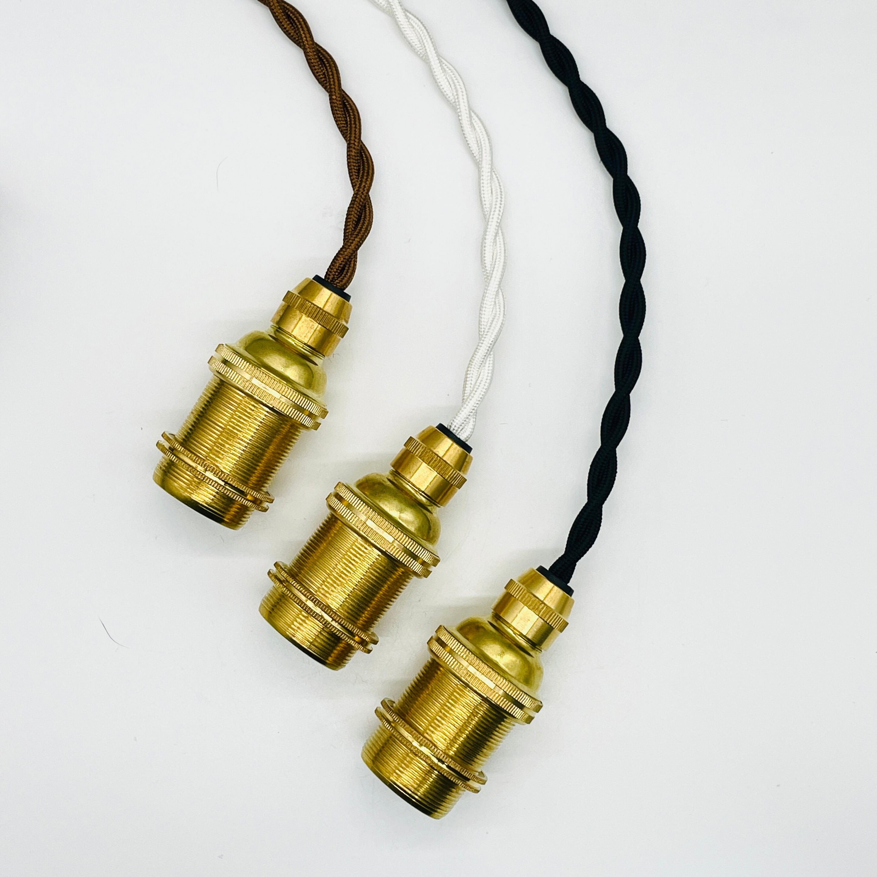 真鍮ペンダントライト灯具 E17 100cm LED対応 PSEあり 国内製造 引掛